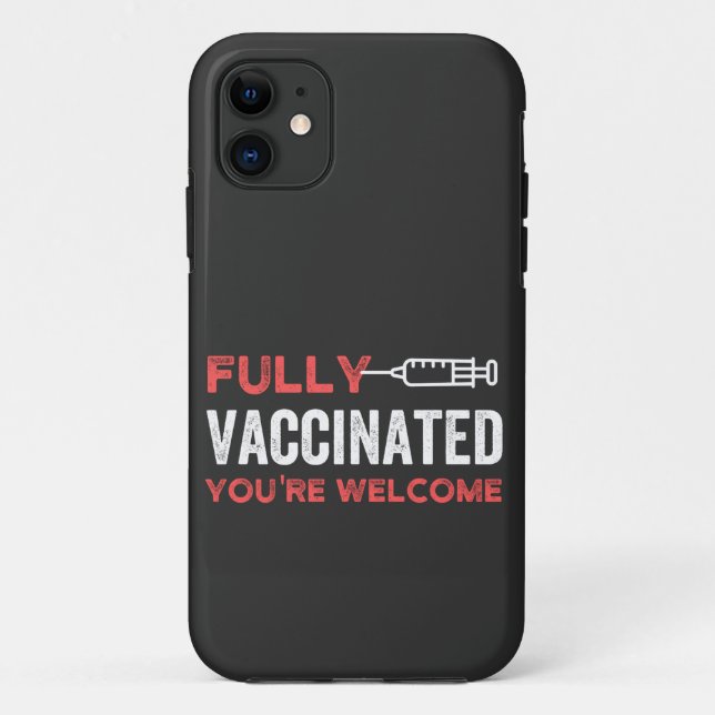 COQUES Case-Mate iPhone VOUS ÊTES BIENVENUE ENTIÈREMENT VACCINÉE (Dos)