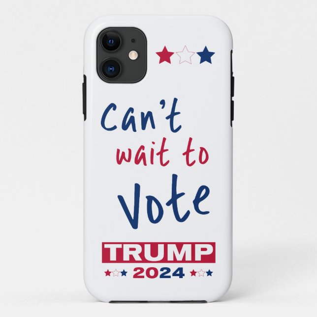 Coques Case-Mate iPhone Vous êtes impatient de voter TRUMP 2024 (Dos)