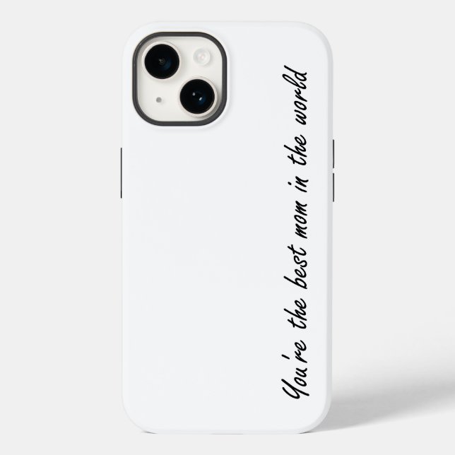 Coques Case-Mate iPhone Vous êtes La Meilleure Maman Au Monde - Blanc - (Verso)