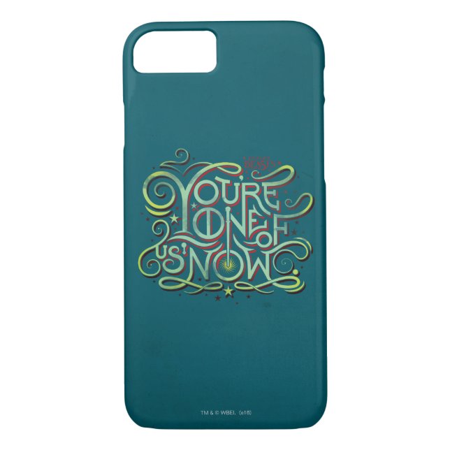 Coques Case-Mate iPhone Vous êtes l'un de nous maintenant Green Graphic (Dos)