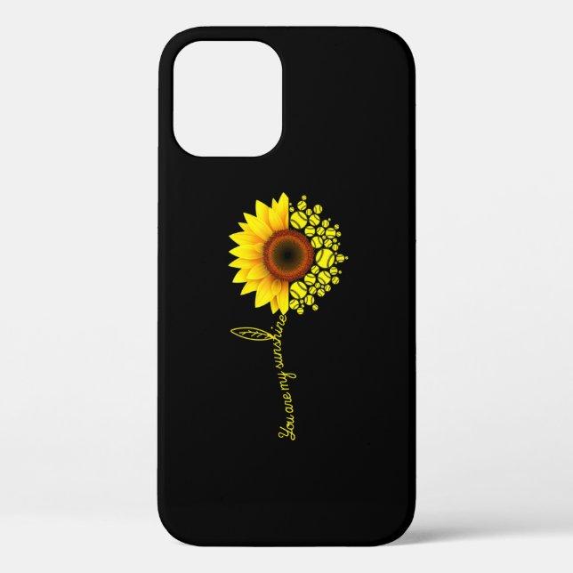 Coques Case-Mate iPhone Vous Êtes Mon Sunshine Sunflower Softball (Verso)