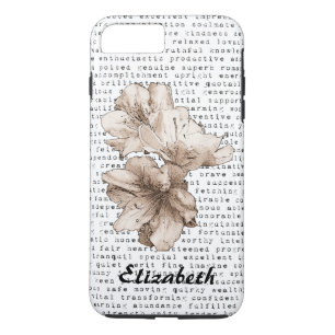 Coque iPhone 8 Plus/7 Plus Vous êtes My Inspiration Café Fleur Brown + Couleu
