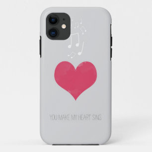 Coque iPhone 11 Vous faites mon coeur chanter le cas de l'iPhone 5
