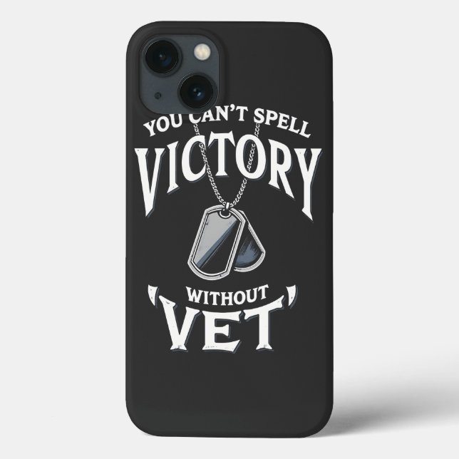 Coques Case-Mate iPhone Vous ne pouvez pas crier victoire sans vétéran vét (Verso)