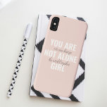 Case-Mate iPhone Case Vous N'Êtes Pas Une Seule Fille Citation De Motiva<br><div class="desc">Vous N'Êtes Pas Une Seule Fille Citation De Motivation Positive</div>