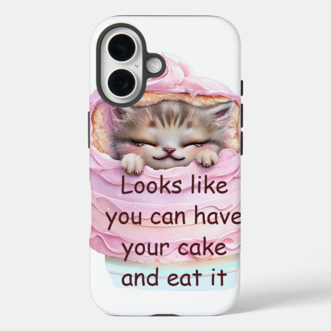 Coques Case-Mate iPhone Vous pouvez avoir du gâteau et le manger (Verso)