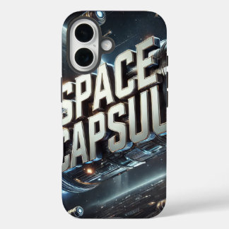 Coque Pour iPhone 16 "Voyage au-delà : l'Odyssée de la Capsule spatiale
