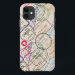 Etui iPhone Case-Mate Voyage de timbres de passeport<br><div class="desc">coque à thème voyage de Ricaso</div>