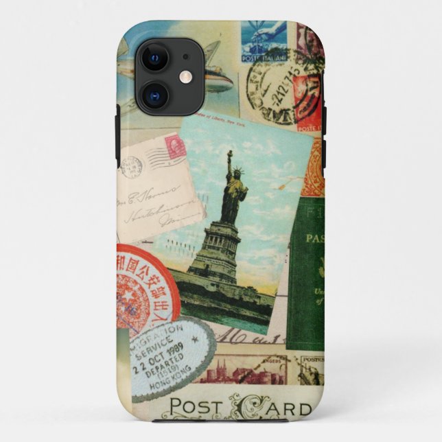 Coques Case-Mate iPhone voyage et timbres de coque-Cru de l'iPhone 5 (Dos)