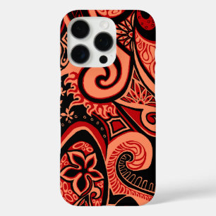 Coque iPhone 16 Pro Voyage Paisley floral psychédélique vintage de