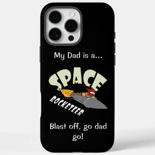 Coque iPhone 16 Pro Max Voyage spatial d'un rocketeer