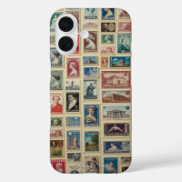 Voyage vintage des timbres