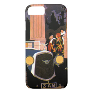 Coques Pour iPhone Voyage vintage, Elégante voiture convertible