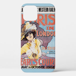 Coques Pour iPhone Voyage Vintage, Paris à la gare de Londres femme