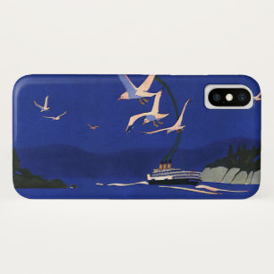 Coque Case-Mate iPhone Voyage Vintage, vacances sur un bateau de croisièr