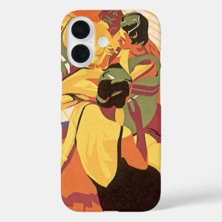 Coque Pour iPhone 16 Voyage Vintage, Vacances sur un Navire de Croisièr