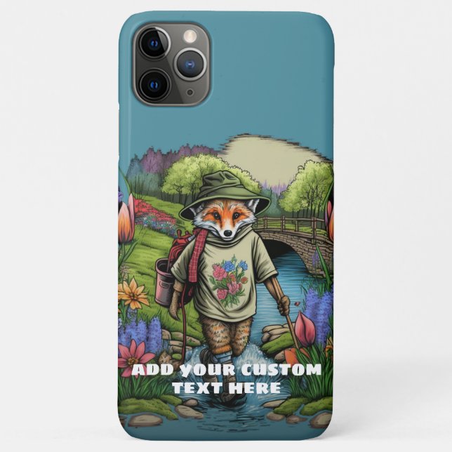 Coques Case-Mate iPhone Voyageur Fox Fleur sauvage Cottagecore Floral Cust (Dos)