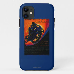 Coque Case-Mate Pour iPhone Vrai cru PosterEurope de club de Moto