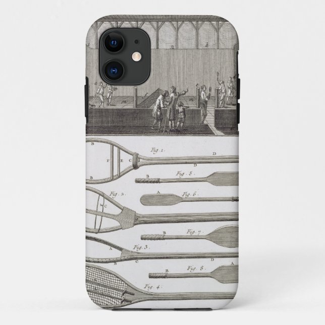 Coques Case-Mate iPhone Vrai tennis et la construction des raquettes, de (Dos)
