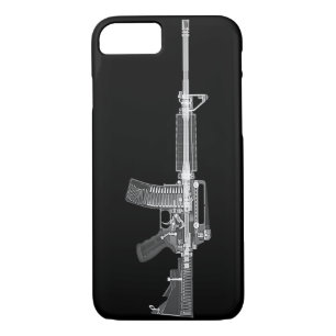 Coque iPhone 8/7 Vraie TOMODENSITOMÉTRIE AR-15 du RAYON X ÉLEVÉ de
