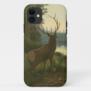 Coque Case-Mate iPhone Vue arrière des élans regardant au-dessus d'un l