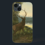 Etui iPhone 13 Vue arrière du lac Elk Vue sur un lac<br><div class="desc">Vivez-vous loin de la nature ? Cette belle et pourtant classique image donne une impression de tranquillité et les couleurs de l'élan sont précises ce qui rend cette image très réaliste. Obtenez cet art de style nature sur vos produits préférés!</div>