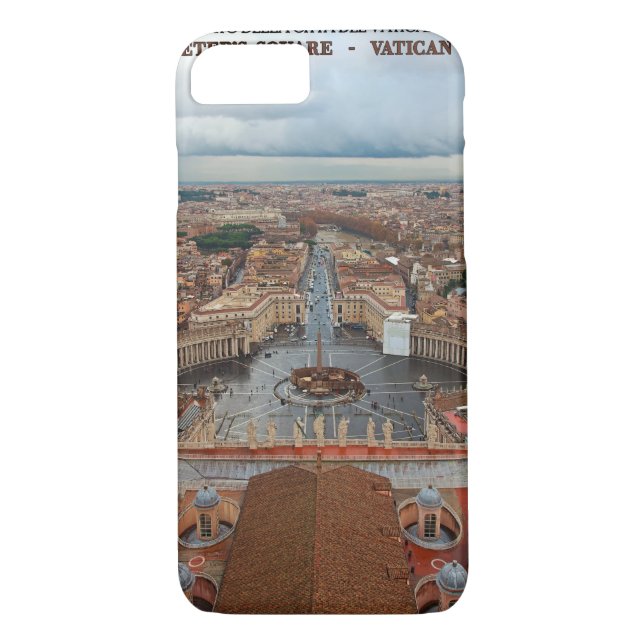 Coques Case-Mate iPhone Vue carrée de Ville du Vatican - St Peters (Dos)