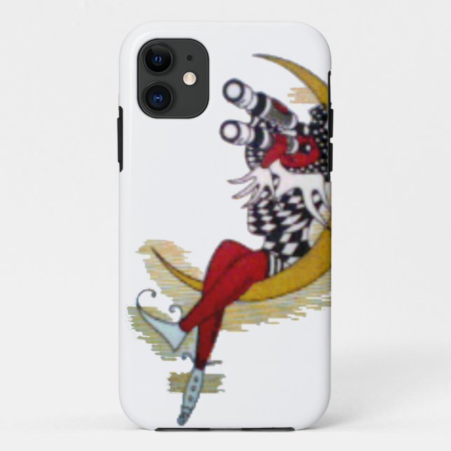 Coques Case-Mate iPhone Vue cosmique : Elfe sur la lune aventure (Dos)