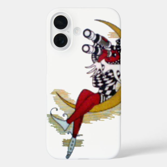 Coques Case-Mate iPhone Vue cosmique : Elfe sur la lune aventure (Verso)