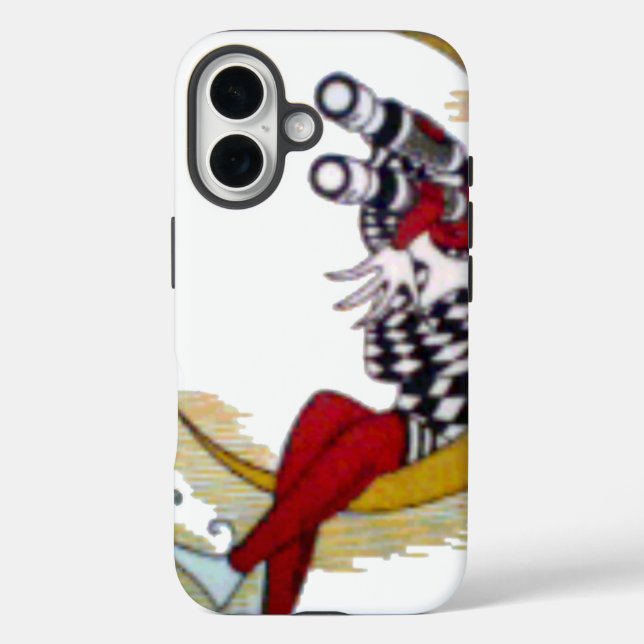 Coques Case-Mate iPhone Vue cosmique : Elfe sur la lune aventure (Verso)