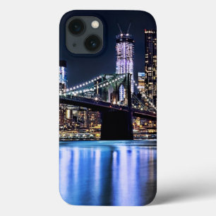iPhone 13 Case Vue de la réflexion de pont de Brooklyn de New