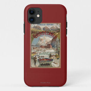 Coque Case-Mate Pour iPhone Vue de l'affiche promotionnelle d'hôtel d'ours