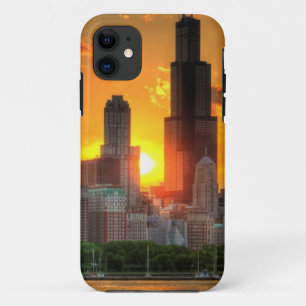 Coques Pour iPhone Vue de l'horizon de Chicago d'Adler