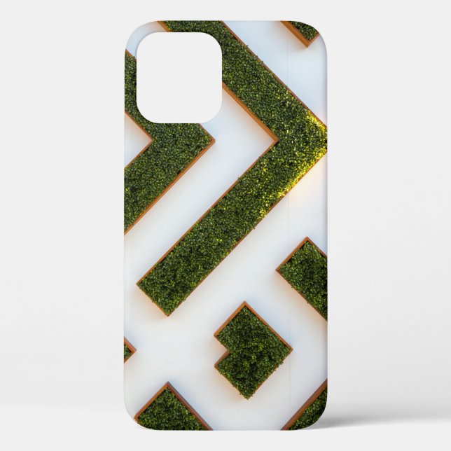 Coques Case-Mate iPhone Vue de l'oiseau sur le jardin labyrinthique (Verso)