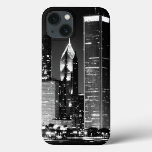 Coque Case-Mate iPhone Vue de nuit du paysage urbain célèbre de Chicago
