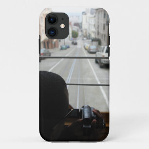 Coque iPhone 11 Vue de rue de funiculaire de SF