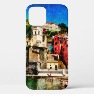 Case-Mate iPhone Case Vue de Vernazza, Italie. Aquarelle