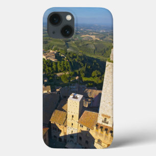 Etui iPhone 13 Vue depuis la tour, San Gimignano, Sienne, Toscane