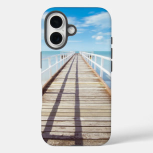 Coque Pour iPhone 16 Vue depuis Pier sur la mer