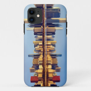 Coque Case-Mate iPhone Vue d'horizon de Chicago avec la réflexion