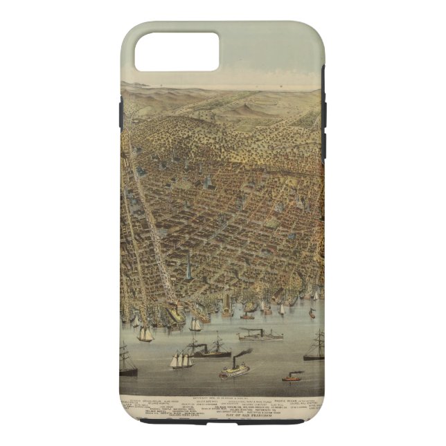 Coques Case-Mate iPhone Vue d'oeil d'oiseaux de San Francisco (Dos)