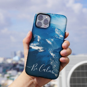 Vue d'oiseau sur les coques iphone de montagne. ca