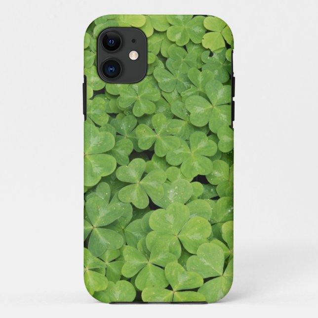 Coques Case-Mate iPhone Vue d'Oxalis Oregana feuillage d'oseille de bois (Dos)