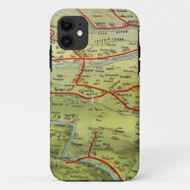 Coques Case-Mate iPhone Vue Grandes Plaines de Birdseyes (Dos)