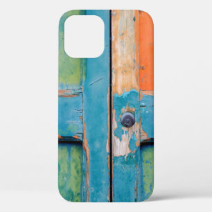 Case-Mate iPhone CASE VUE IMPRENABLE SUR LA PORTE EN BOIS VERT ET BLEUE