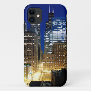 Coque Case-Mate Pour iPhone Vue nocturne de Chicago