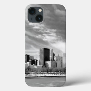 Coques Pour iPhone Vue panoramique d'horizon de Chicago en hiver