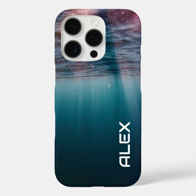 Coques Case-Mate iPhone Vue sous-marine - Texture des profondeurs océaniqu (Verso)