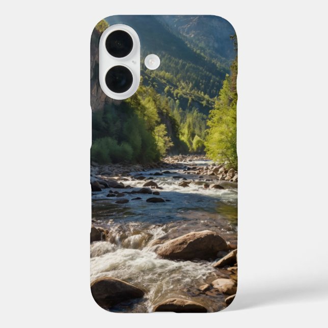 Coques Case-Mate iPhone Vue sur la rivière Alpine (Verso)
