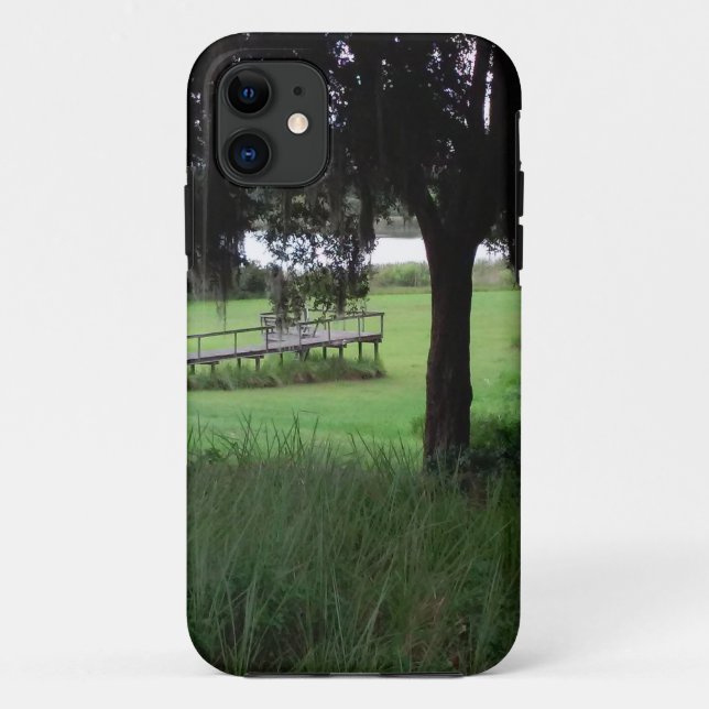 Coques Case-Mate iPhone Vue sur lac en cale sèche (Dos)